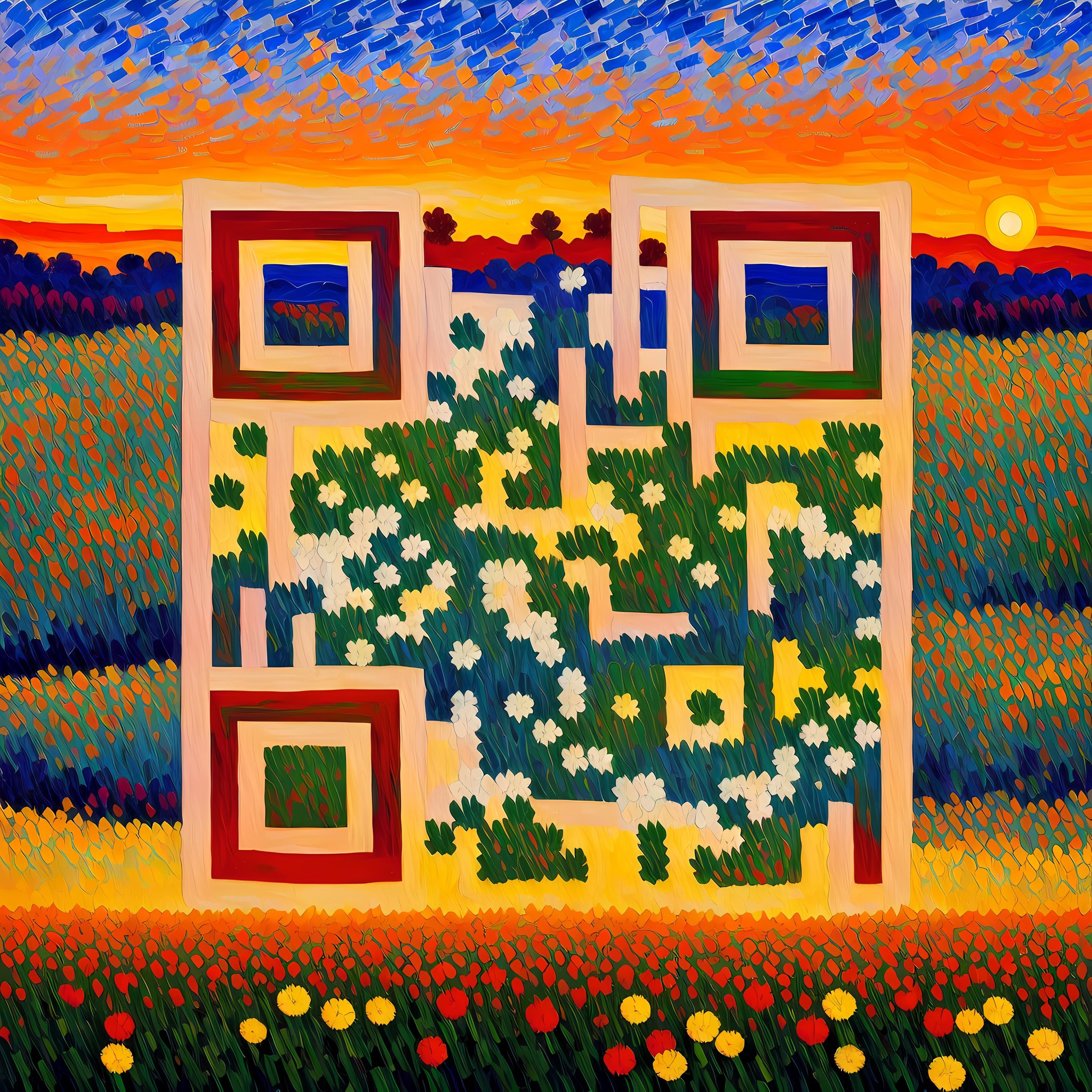 Fields of flowers